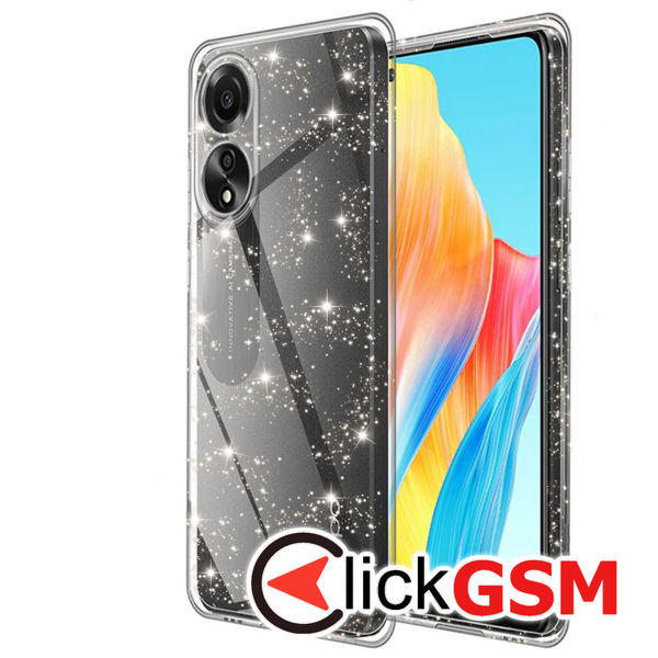 Husa SparkleSkin transparenta Oppo A78 4G 9ri