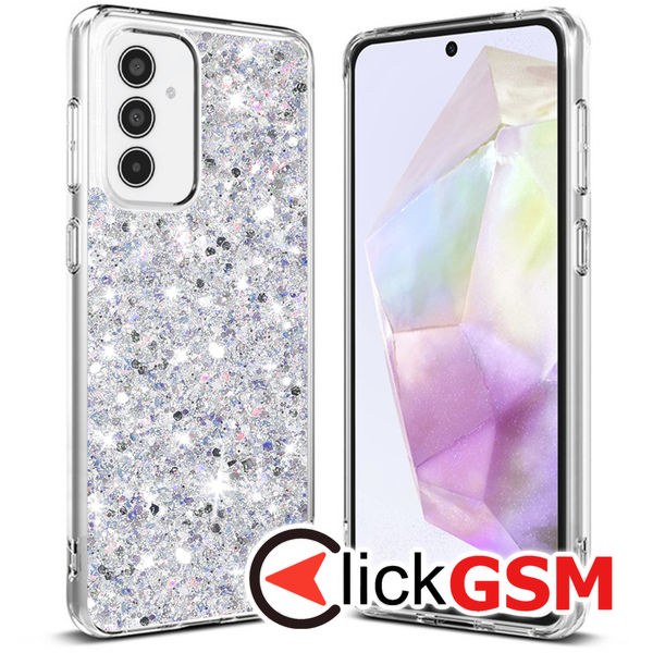 Husa Sparkly Glitter  alb Samsung Galaxy A35 9ka