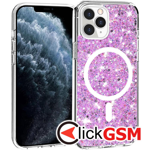 Husa Sparkly Glitter  magenta Apple iPhone 11 Pro 9ib