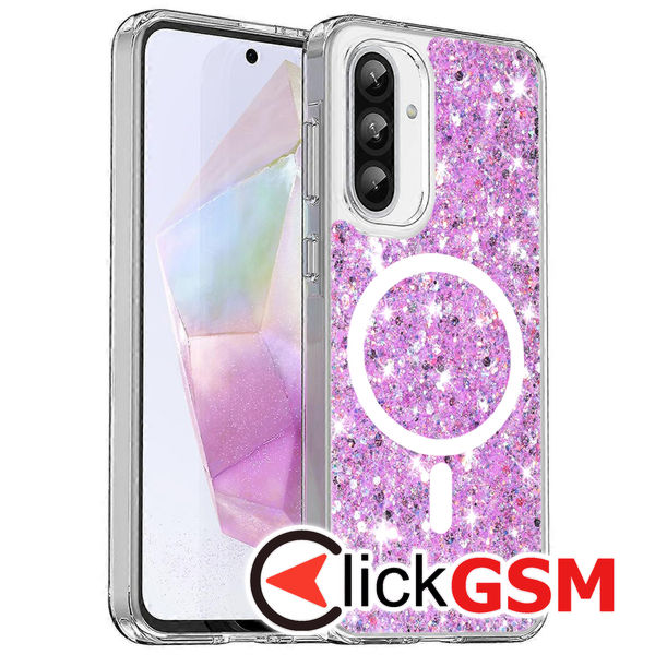 Husa Sparkly Glitter  magenta Samsung Galaxy A36 5G 4r6