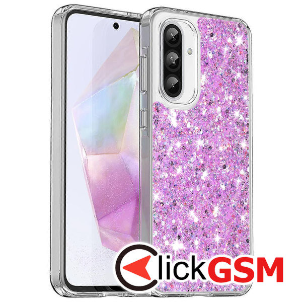 Husa Sparkly Glitter  magenta Samsung Galaxy A36 5G 4ri