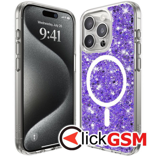 Husa Sparkly Glitter  mov Apple iPhone 15 Pro Max 9k3