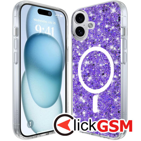 Husa Sparkly Glitter  mov Apple iPhone 16 Plus gdz