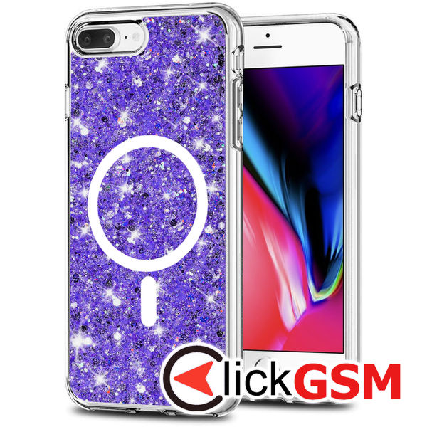 Husa Sparkly Glitter  mov Apple iPhone 8 Plus 9hp