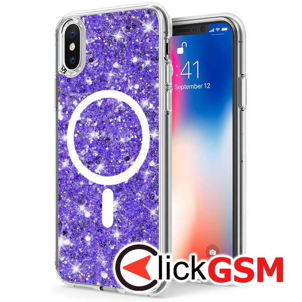 Husa Sparkly Glitter  mov Apple iPhone X 9hv