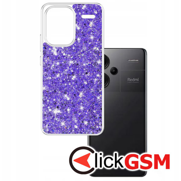 Husa Sparkly Glitter  mov Xiaomi Redmi Note 13 Pro+ 9mp