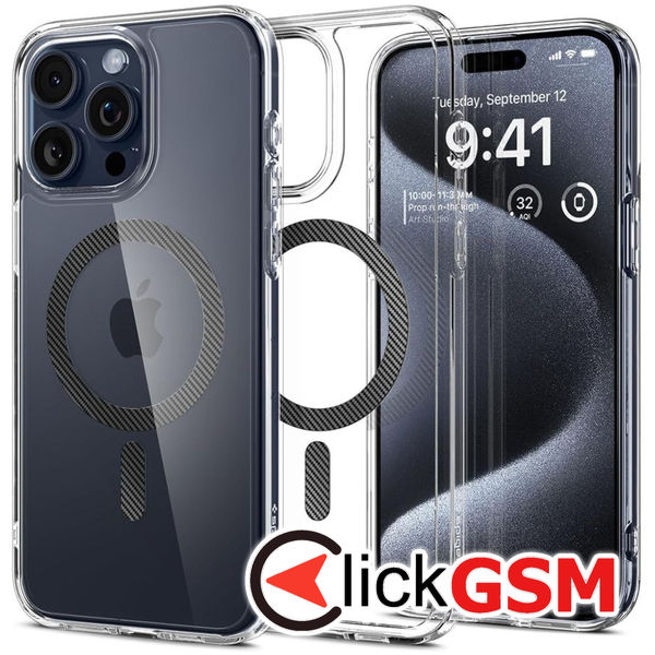 Husa Ultra Hybrid  gri Apple iPhone 15 Pro 6wa