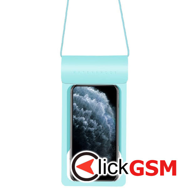 Husa waterproof  cyan Universal 6pu