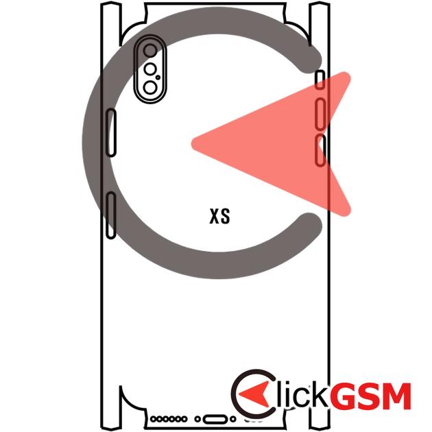Folie Protectie Completa Spate Apple iPhone XS