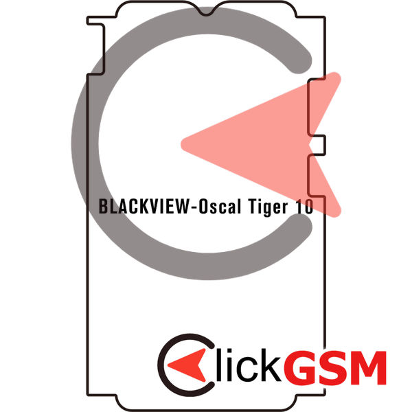 Folie Blackview Oscal Tiger 10 Front Half