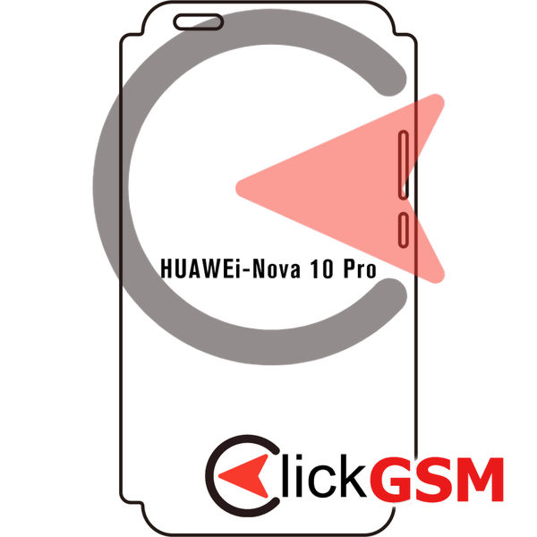 Folie Protectie Completa Fata Huawei nova 10 Pro