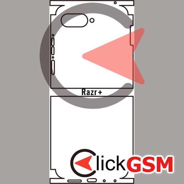 Folie Protectie Completa Spate Motorola Razr+ 2024