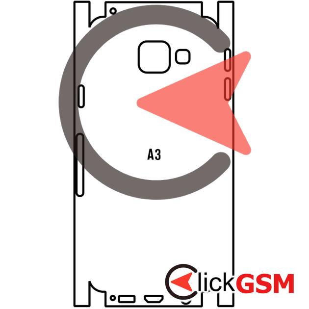 Folie Protectie Completa Spate Samsung Galaxy A3 2016
