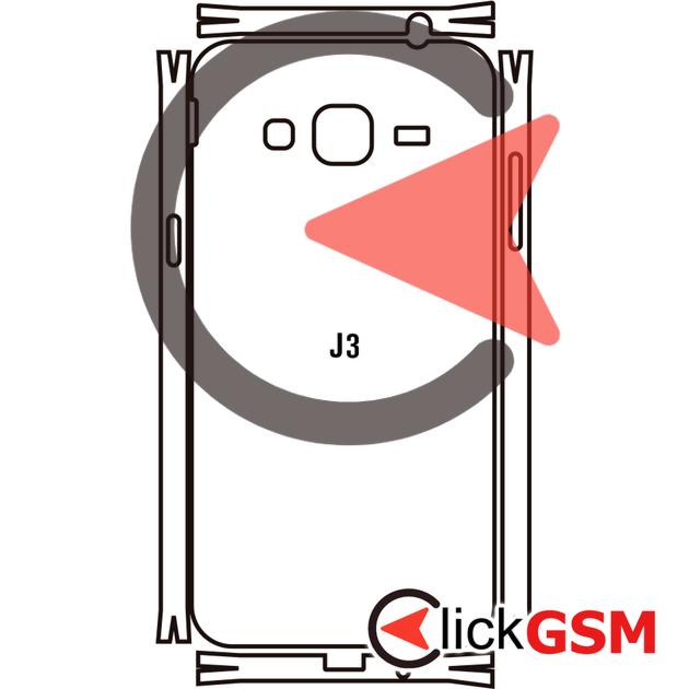 Folie Protectie Completa Spate Samsung Galaxy J3 2016