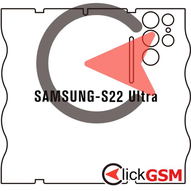 Folie Protectie Completa Spate Samsung Galaxy S22 Ultra