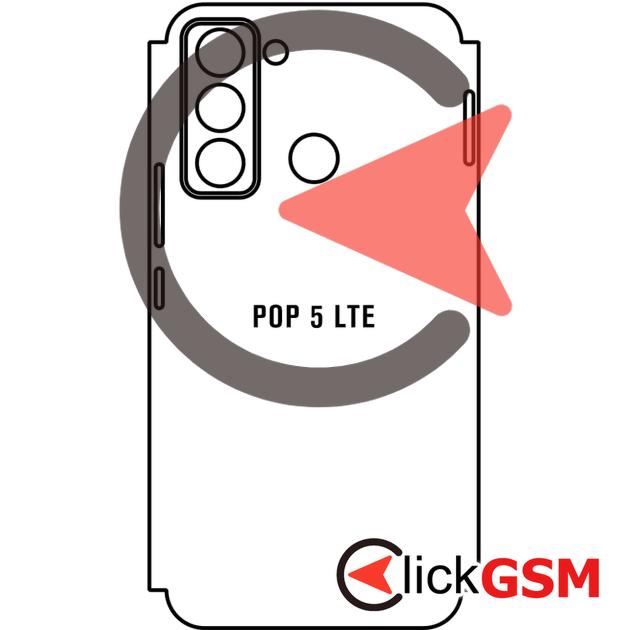 Folie Protectie Completa Spate Tecno Pop 5 LTE