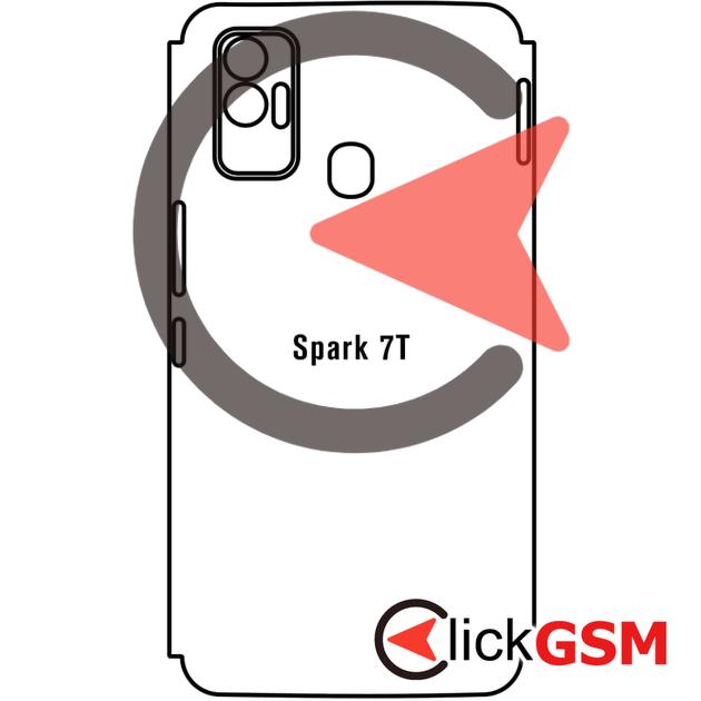 Folie Protectie Completa Spate Tecno Spark 7T