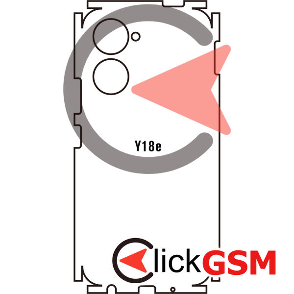 Folie Protectie Completa Spate Vivo Y18e