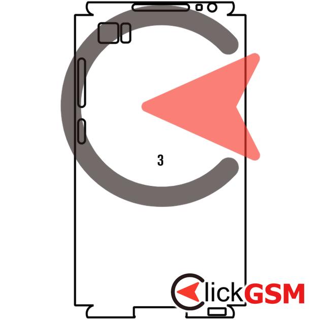Folie Protectie Completa Spate Xiaomi Mi 3