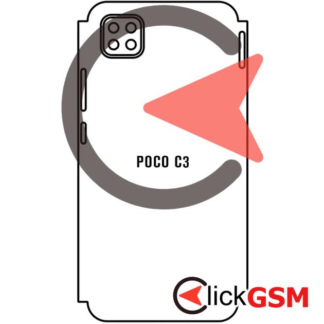 Folie Protectie Completa Spate Xiaomi POCO C3