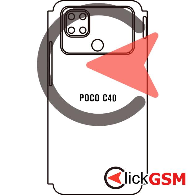 Folie Protectie Completa Spate Xiaomi POCO C40