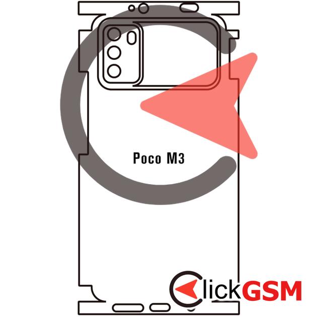 Folie Protectie Completa Spate Xiaomi POCO M3