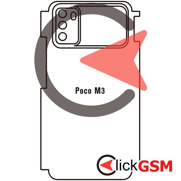 Folie Protectie Completa Spate Xiaomi POCO M3