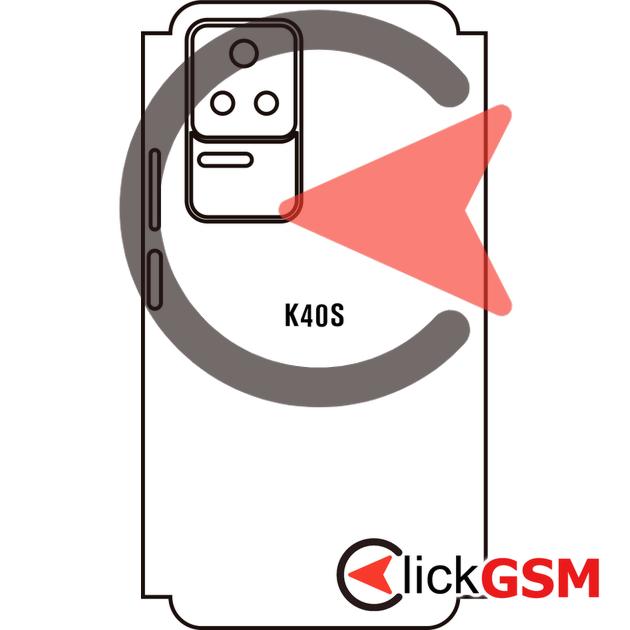 Folie Protectie Completa Spate Xiaomi Redmi K40S