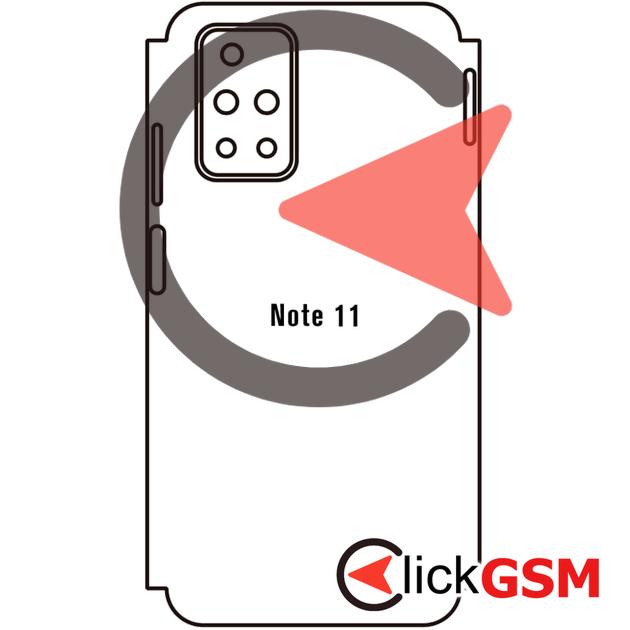 Folie Protectie Completa Spate Xiaomi Redmi Note 11 4G