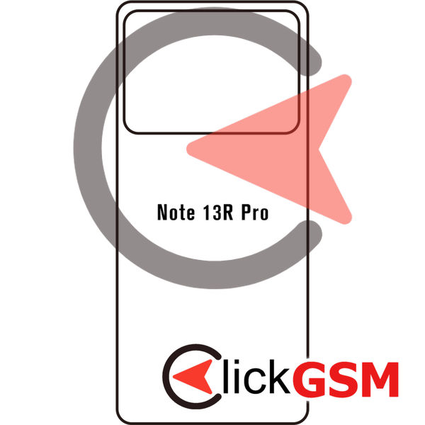 Folie Xiaomi Redmi Note 13r Pro Back Stickers