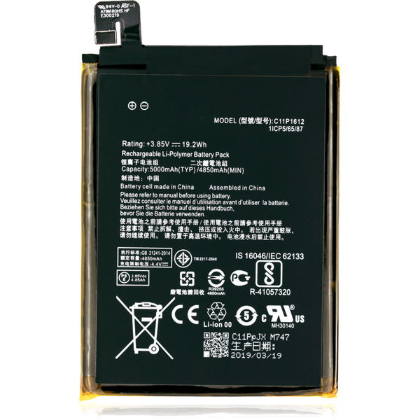 Asus ZenFone 3 Zoom · Replacement Battery For Asus ZenFone 3 Zoom (ZE553KL / 2017) / ZenFone 4 Max Pro / ZenFone 4 Max Plus (ZC554KL / 2017) (C11P1612)