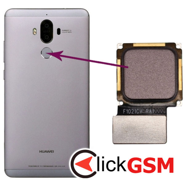 Piesa Buton Amprenta Mocha Gold Huawei Mate 9 2a4i