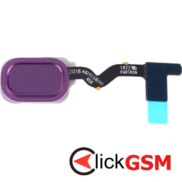 Piesa Buton Amprenta Purple Samsung Galaxy J4 2018 4bi0