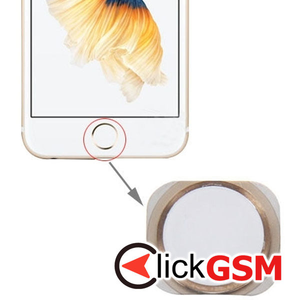 Piesa Buton Home Gold Apple Iphone 6s Plus 4fjo