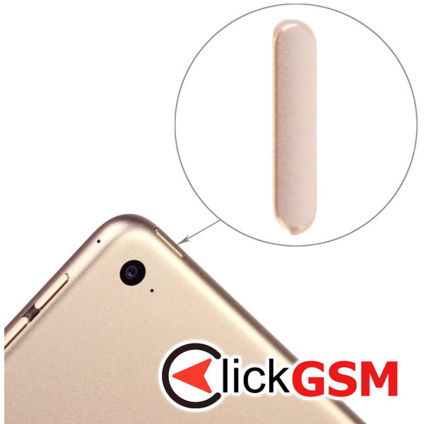 Piesa Buton Lateral Cu Buton Pornire Gold Apple Ipad Mini 4 2aqm