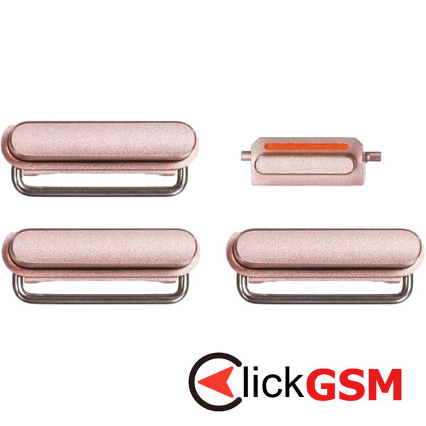 Piesa Buton Lateral Cu Buton Pornire Si Butoane Volum Gold Apple Iphone 6s 464k