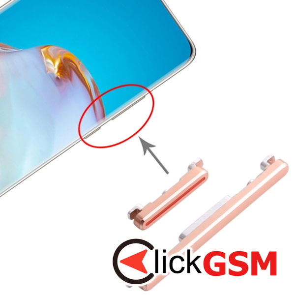 Piesa Piesa Buton Lateral Cu Buton Pornire Si Butoane Volum Gold Huawei P40 Pro 2498