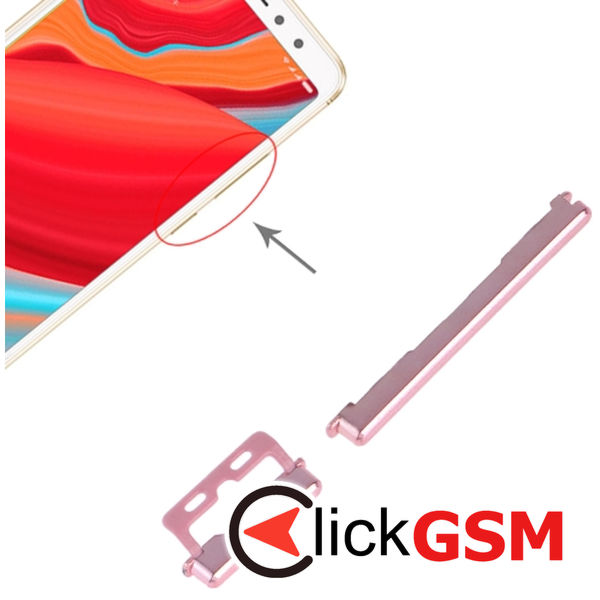 Piesa Piesa Buton Lateral Cu Buton Pornire Si Butoane Volum Pink Xiaomi Redmi S2 4p8g