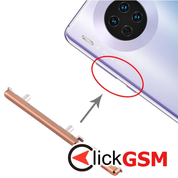 Piesa Piesa Buton Lateral Gold Huawei Mate 30 2e5e