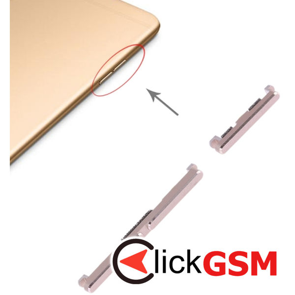 Piesa Buton Lateral Gold Oppo R9s 1wv6