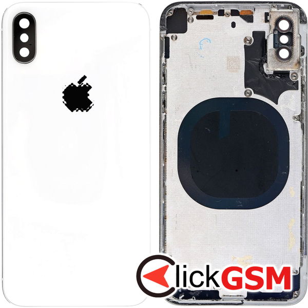 Piesa Capac Spate Argintiu Apple Iphone X 463b