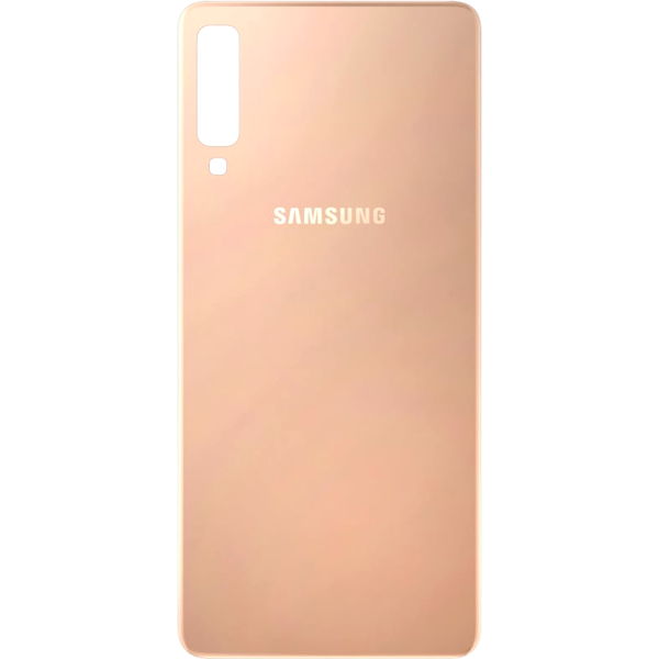 Schimbare Capac Spate Auriu Samsung Galaxy A7 2018 · Spate telefon: Capac baterie Samsung A7 2018, Gold