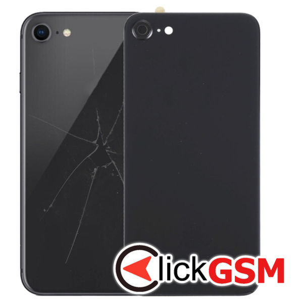 Piesa Capac Spate Black Apple Iphone 8 4g3c