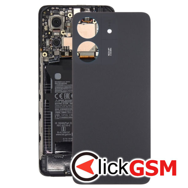 Piesa Capac Spate Black Xiaomi Redmi 13c 438b