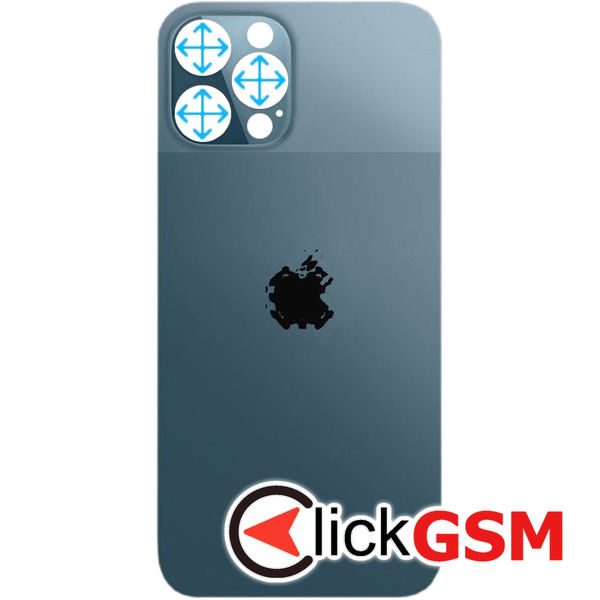 Piesa Piesa Capac Spate Blue Apple Iphone 12 Pro Max 3ztc