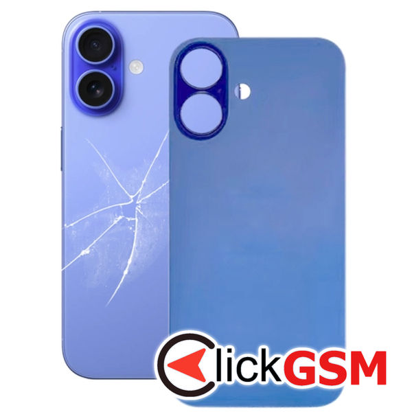 Piesa Capac Spate Blue Apple Iphone 16 Plus 32d6