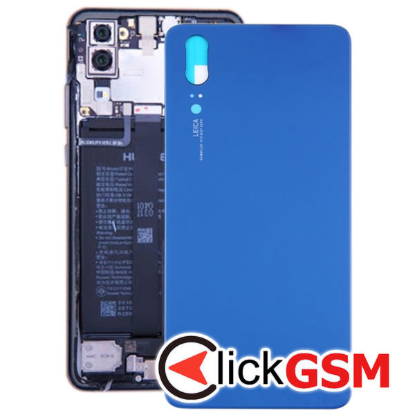 Piesa Piesa Capac Spate Blue Huawei P20 2ee1