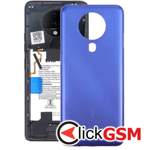 Piesa Piesa Capac Spate Blue Tecno Spark 6 4oux