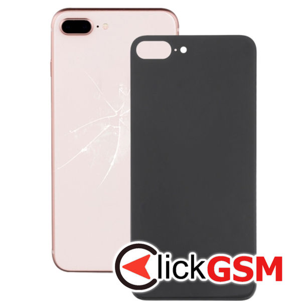 Piesa Piesa Capac Spate Cu Adeziv Black Apple Iphone 8 Plus 4g11