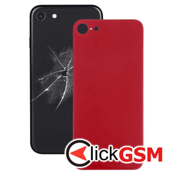 Piesa Capac Spate Cu Adeziv Red Apple Iphone 8 4g40